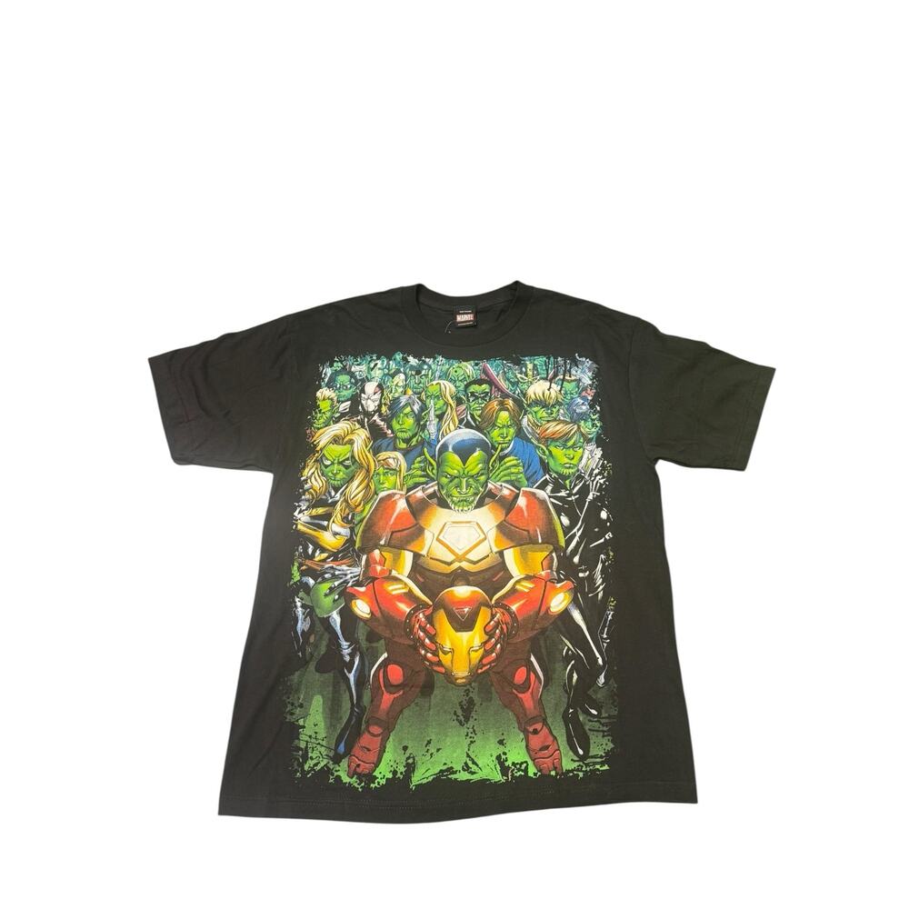 Marvel Secret Invasion Skrull T-Shirt – Iron Man & Avengers | Black Tee